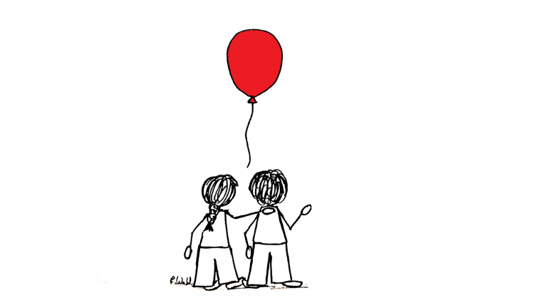 Ballon Gruppe_nur zwei Personen