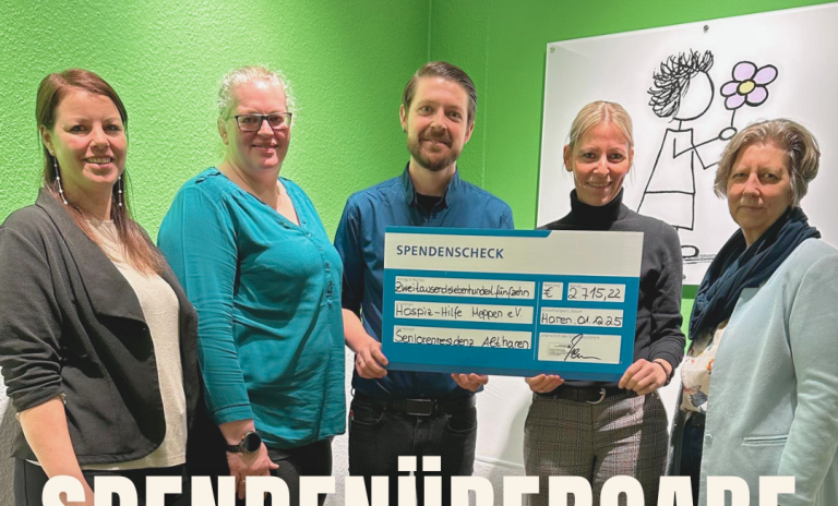 Spendenübergabe Seniorenresidenz