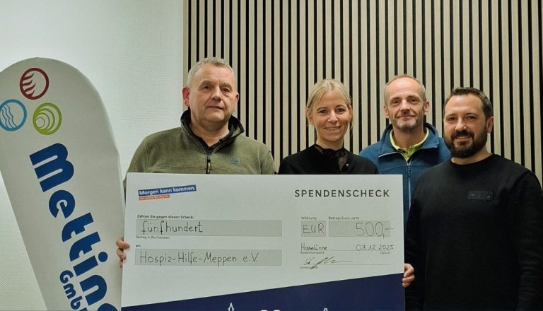 Spendenübergabe Metting